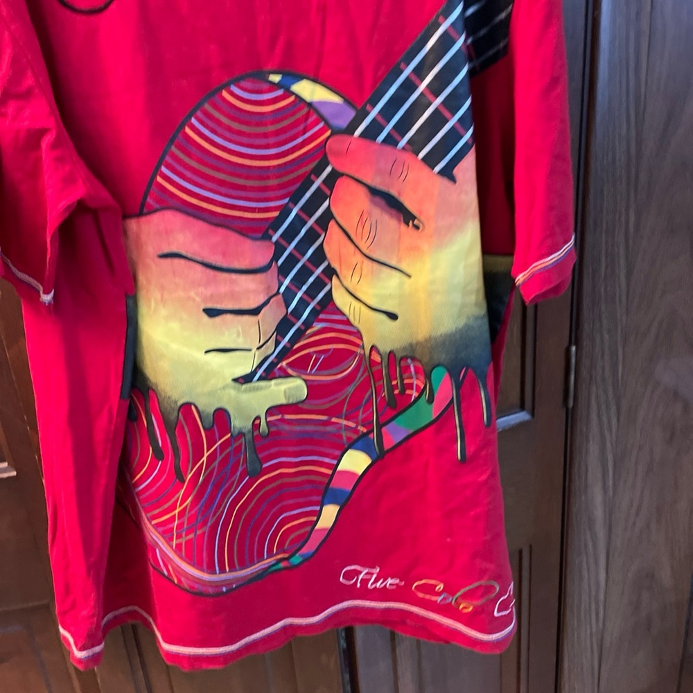 Coogi  Red Shirt XXXL Hands Five Color Chords - Picture 3 of 12